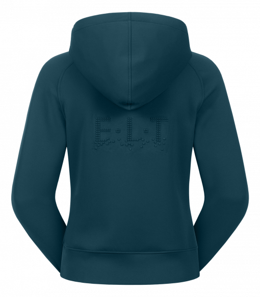 Pull à capuche technique Regensburg bleu pétrole – Image 2