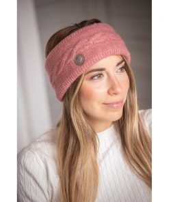 Bandeau PENELOPE "Mel" vieux rose