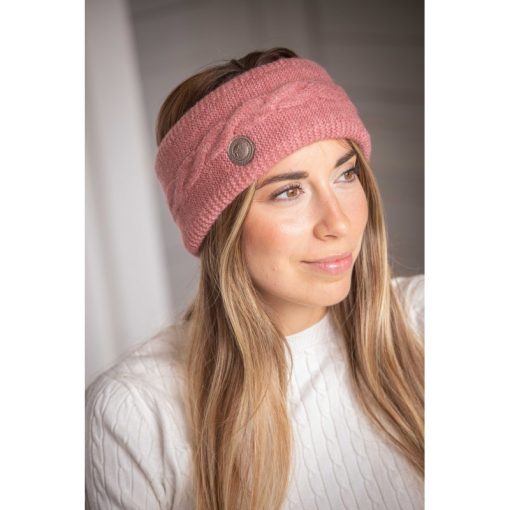 Bandeau PENELOPE "Mel" vieux rose
