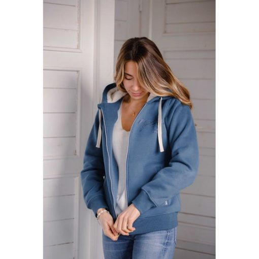 Sweat PENELOPE "Tressy" bleu denim