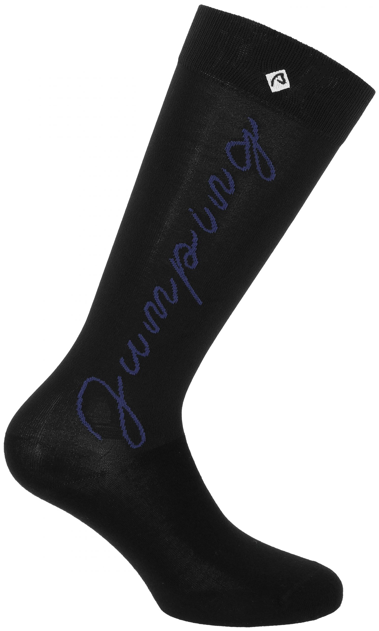 Chaussettes équithème "JUMP" noir/violet