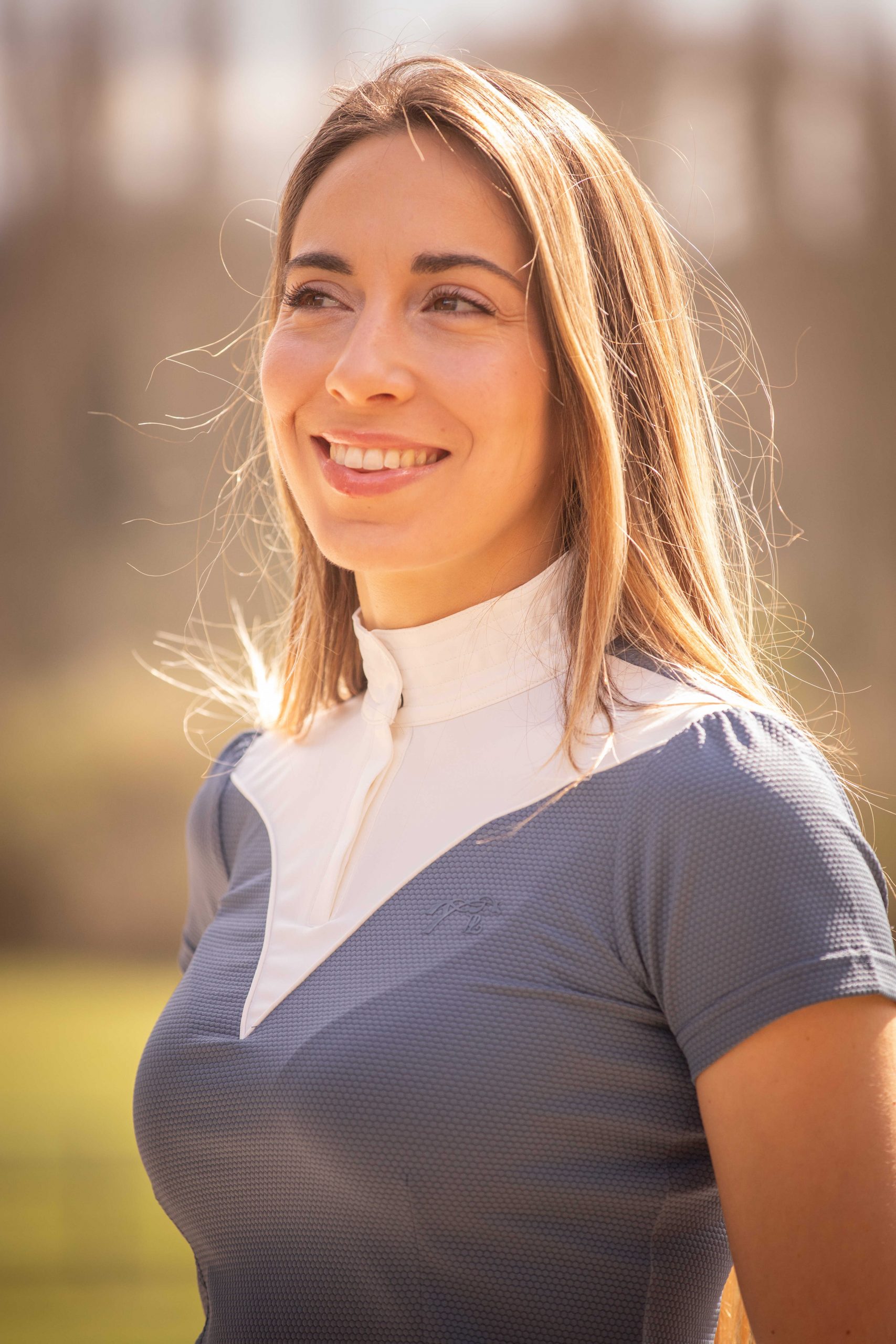 Polo de concours Pénélope Las Honey manches courtes bearing sea