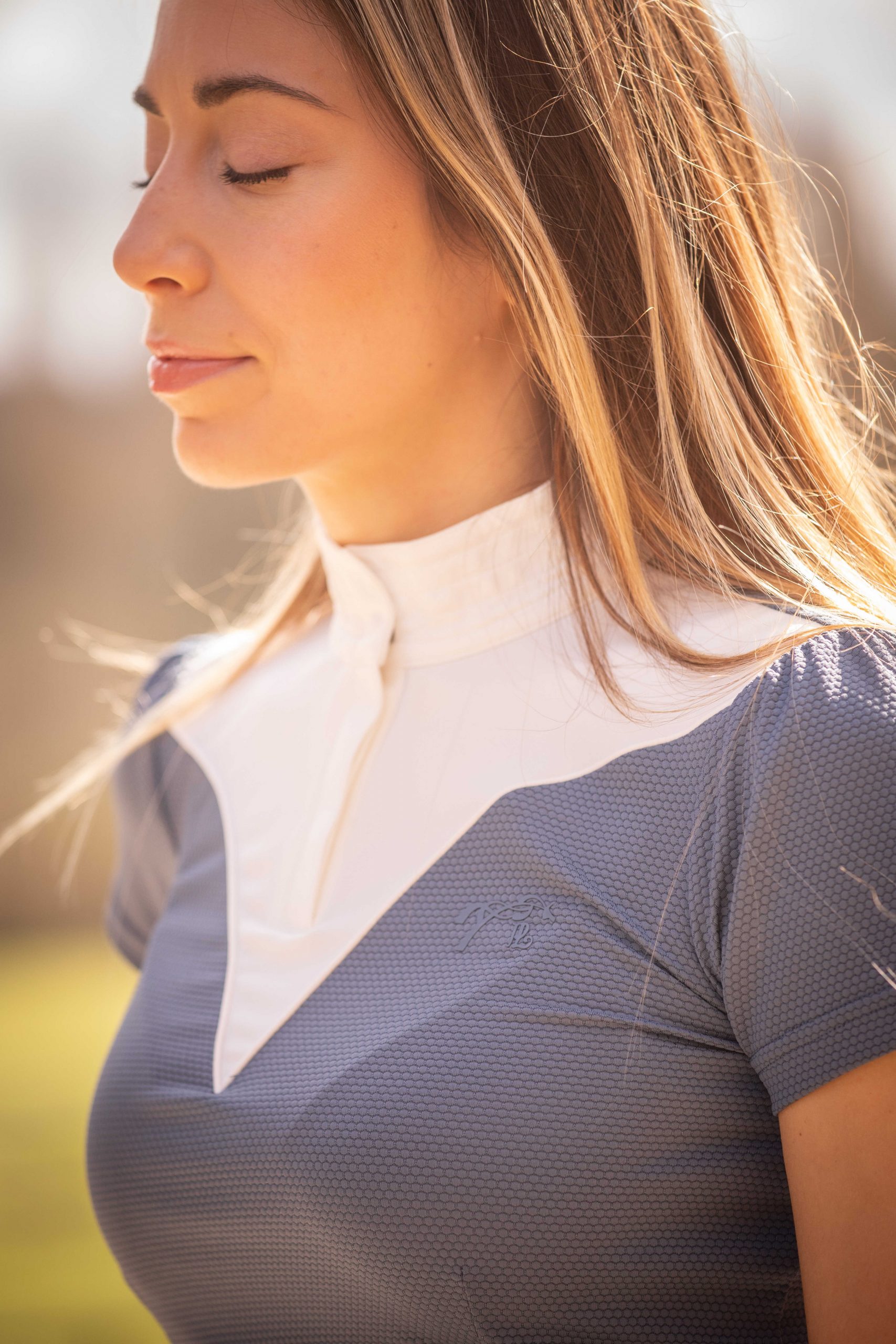 Polo de concours Pénélope Las Honey manches courtes bearing sea – Image 2