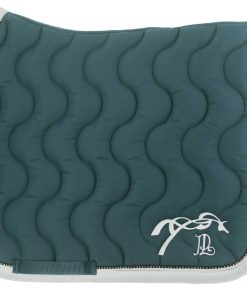 Tapis de selle PENELOPE "Diamant" bleu canard blanc
