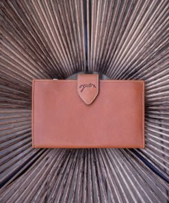 Portefeuille PENELOPE "Bertille" cognac