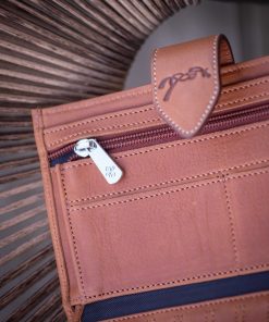 Alternative view of Portefeuille PENELOPE "Bertille" cognac