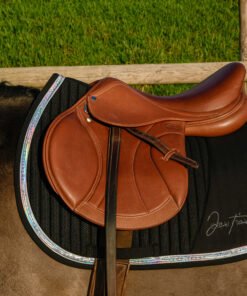 Alternative view of Tapis de selle Je t'aime EQUITHÈME - noir