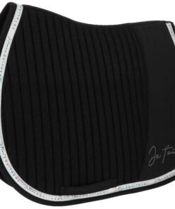 Tapis de selle Je t'aime EQUITHÈME - noir