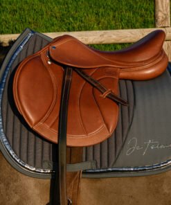 Alternative view of Tapis de selle Je t'aime EQUITHÈME - gris