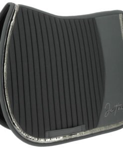Tapis de selle Je t'aime EQUITHÈME - gris