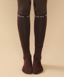 Alternative view of Chaussettes GEM jelly marron paillettes