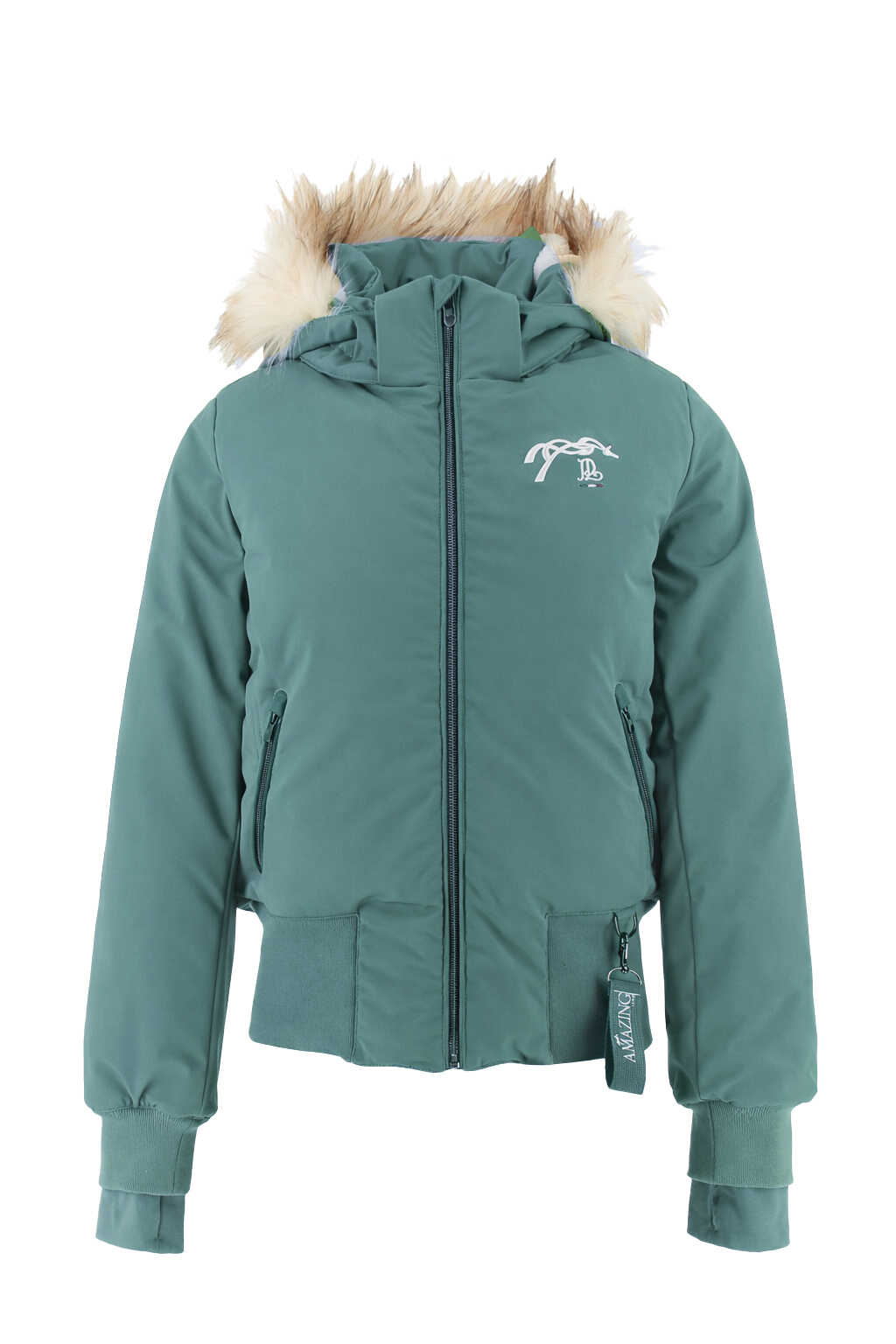 Blouson PENELOPE "Step" émeraude